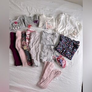 Bundle of girls clothes size  12/18 months